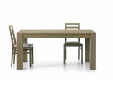 Jídelní stůl dub rýhovaný, barva sépiová - rozkládací 180x90