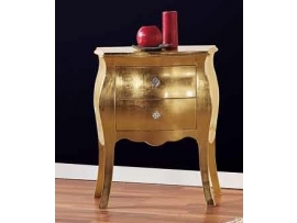 Luxusní noční stolek Swarovski, s aplikací zlaté fólie