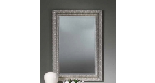 Zrcadlo, broušené hrany - rám s aplikací stříbrné fólie