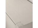 Moderní kredencová skříňka bílá rýhovaná