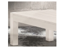 Moderní konferenční stolek bílý rýhovaný