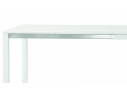 Jídelní stůl s kovou konstrukcí bílý - rozkládací 120x80