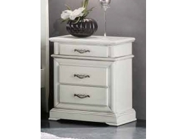 Stylový noční stolek v bílé barvě