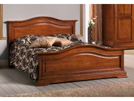 Masivní stylová postel - jeden a půl lůžka