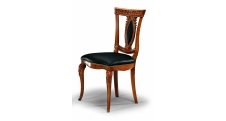 Královská židle bez opěrek černá kůže 56x48x96