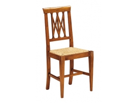 Stylová masivní židle standard slaměná sedací část R