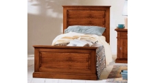 Masivní stylová postel - jeden a půl lůžka R