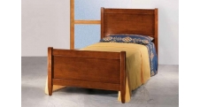 Masivní stylová postel - jeden a půl lůžka R