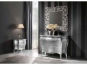 Luxusní noční stolek s aplikací stříbrné fólie R