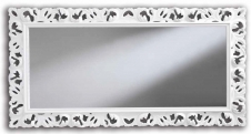 Obdélníkové zrcadlo - rám v lesklé bílé barvě R