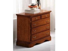 Stylová masivní komoda - intarzovaná R