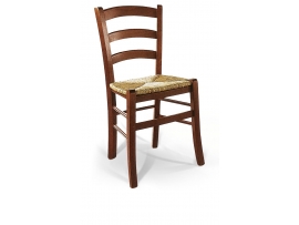 Stylová masivní židle - sedák slaměný výplet R
