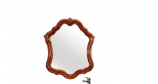 Koupelnové zrcadlo ve tvarovaném masivním rámu R