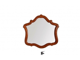 Koupelnové zrcadlo v masivním tvarovaném rámu ořech - základ