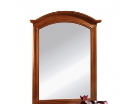 Zrcadlo ve stylovém masivním rámu tvarované R